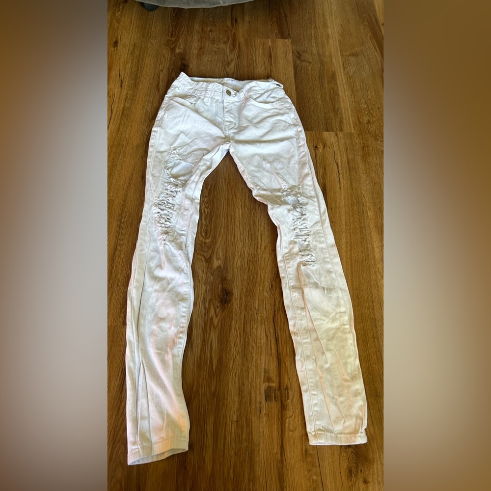 White Cotton Blend Garment - Size XS